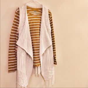 Sonoma Fringe Knit Sweater Vest Size XL